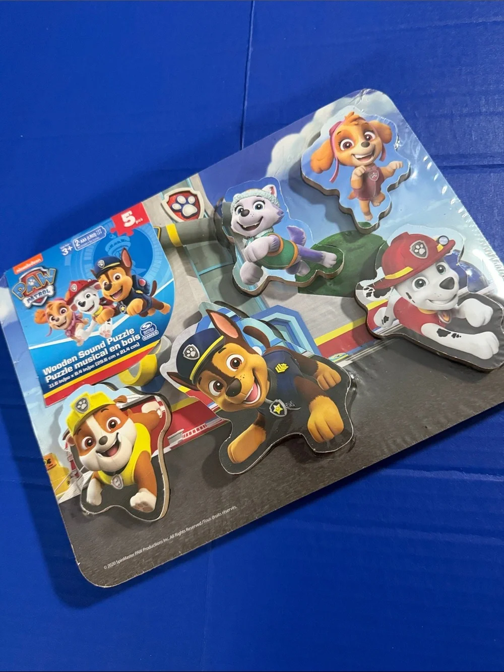 NIP Paw Patrol Character Sound Puzzle - Blue, Yellow, Red, Green, White